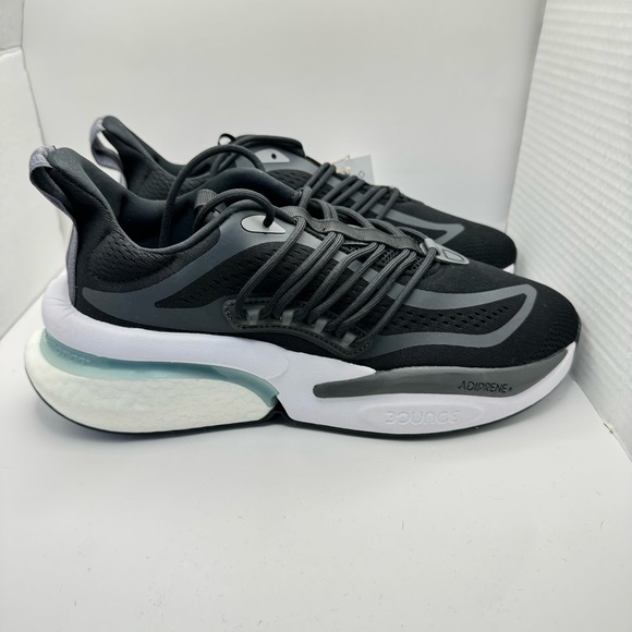 adidas AlphaBoost V1 Black Grey White Men Road Running Sports Shoes HP2758 - Picture 5 of 13